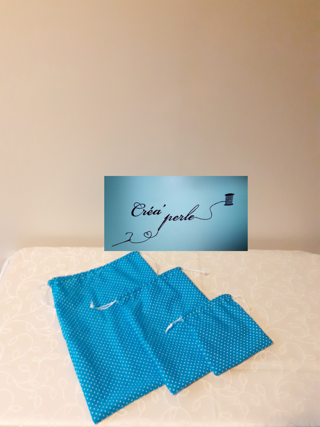 Sacs à vrac lot de 3 , de 3 tailles différentes