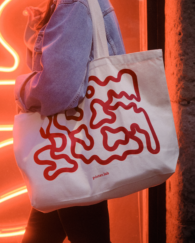 Maxi Tote Bag Visceral Roja