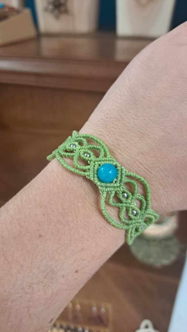 Bracelet micro-macramé Frise