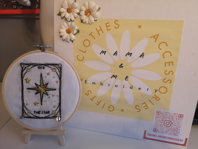 Make &amp; Create Calm Tarot The Star hand embroidery kit