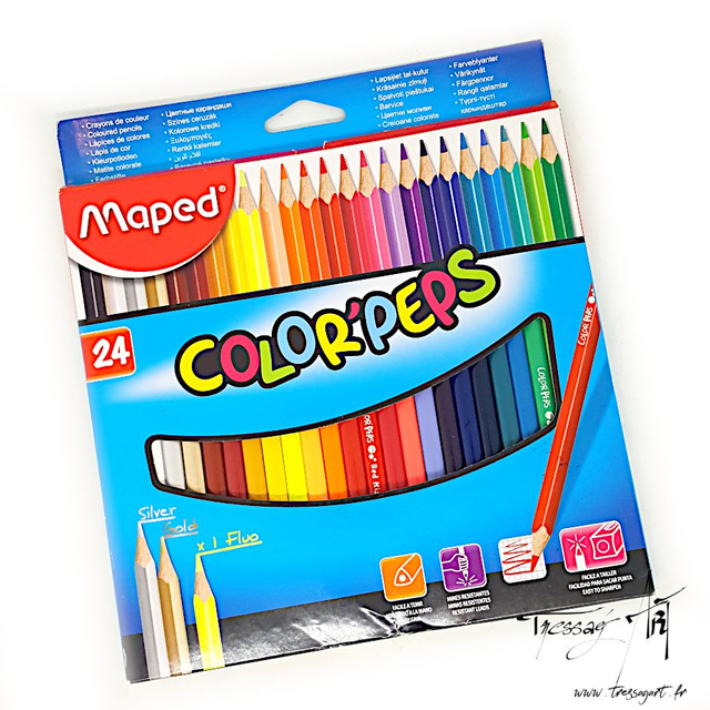 MAPED - CRAYONS DE COULEUR PAR 24 - CR007