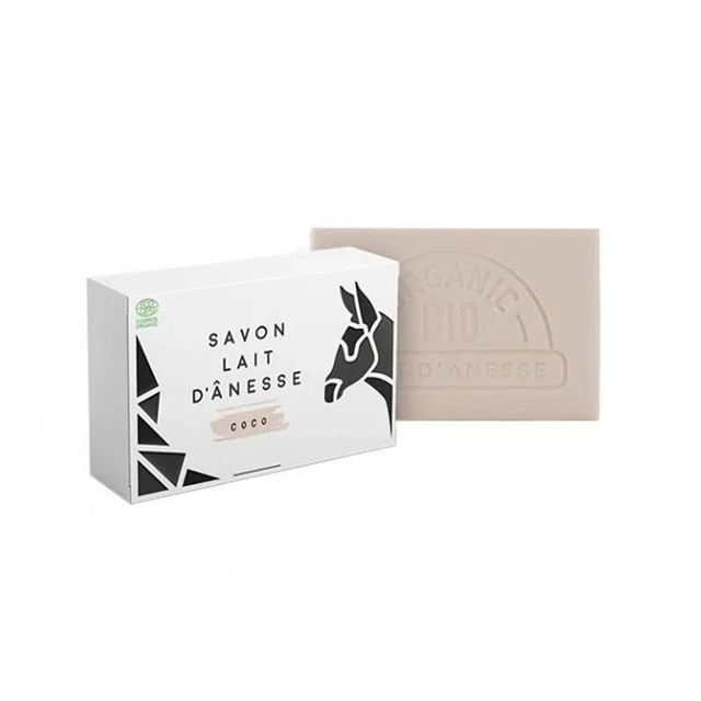 Savon BIO au lait d&#039;ânesse, senteur Coco