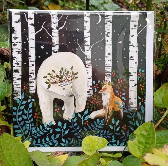 Christmas Bear &amp; Fox Card 