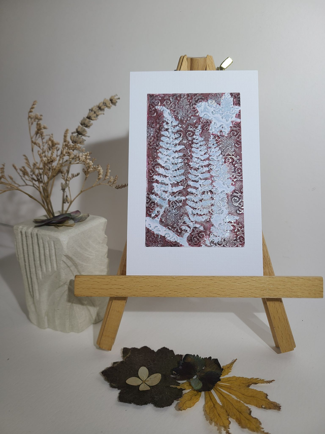 Carte végétale - Trois fougères hivernales