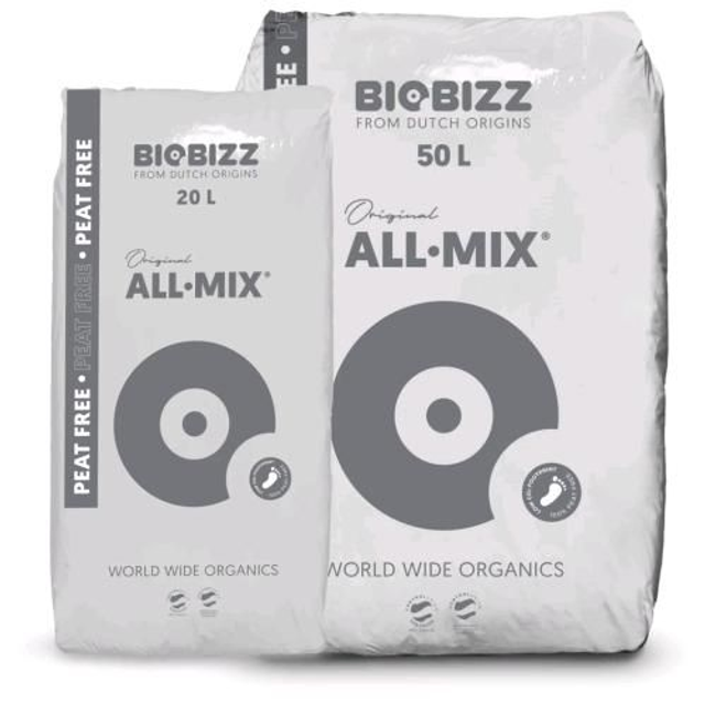 Biobizz All·Mix Peat Free – Terriccio Organico Senza Torba | 20L / 50L  Substrato Pre-Fertilizzato per Coltivazione Naturale