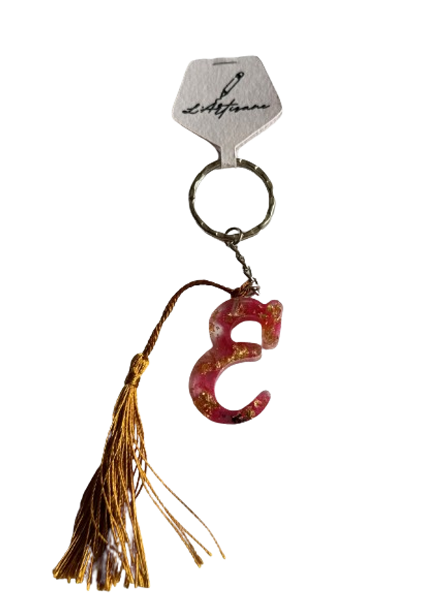Porte clé lettre E