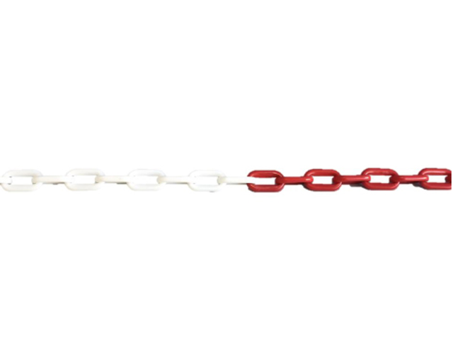 ketting rood wit pvc 6 mm x 50 m