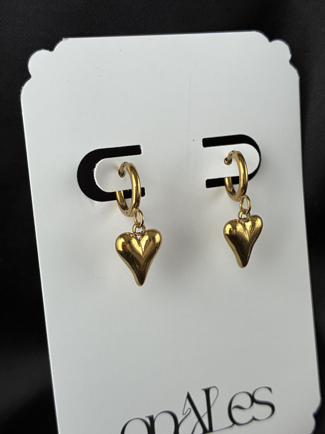 Mini-Créoles Dame de Coeur Doré