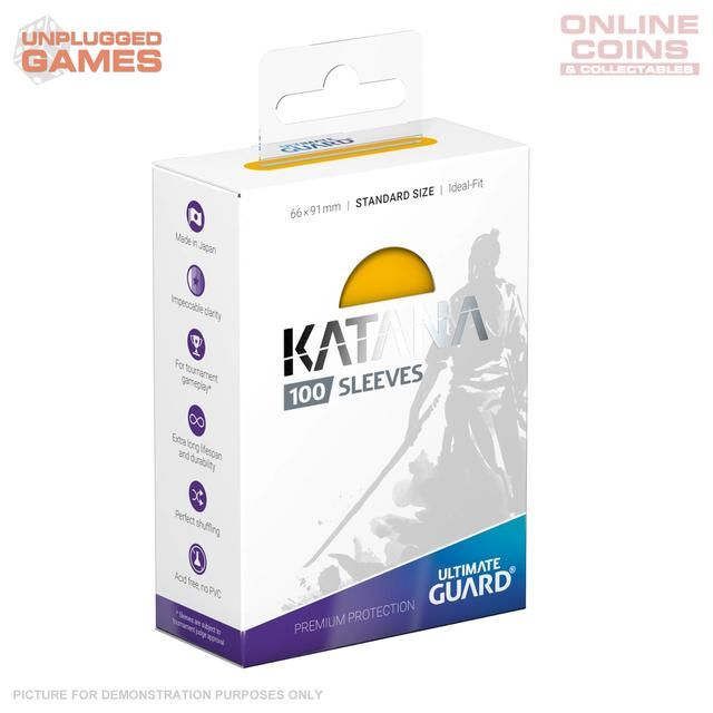 Ultimate Guard Katana Sleeves Standard Size Yellow (100)