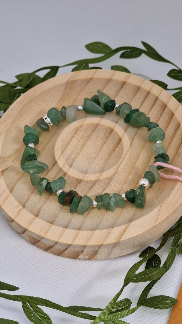 Bracelet Aventurine verte baroque