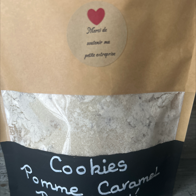 Cookies pommes caramel beurre salé 