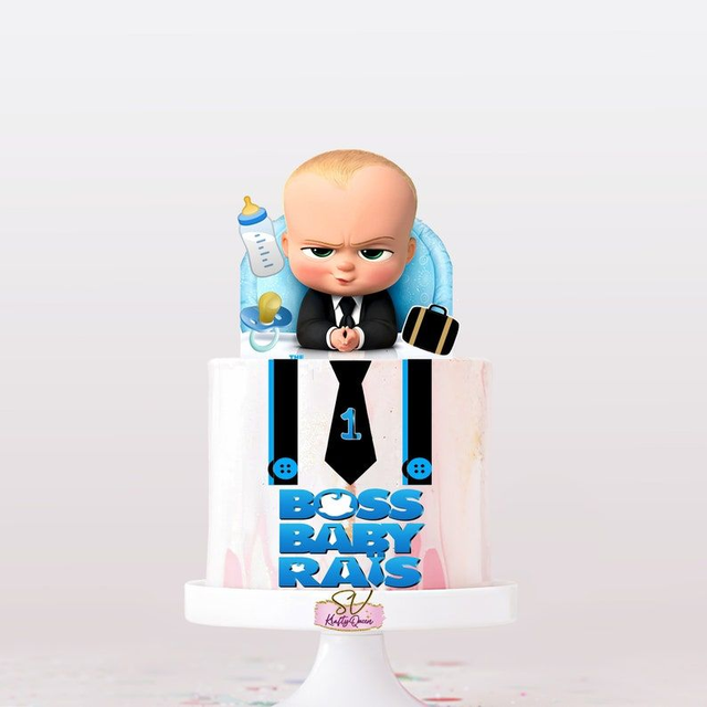 Cake topper Baby boss personnalisé 