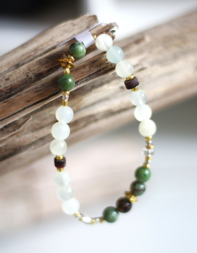 Bracelet Solo Perles d&#039;Harmonie - Abondance+++ Harmonie &amp; Force