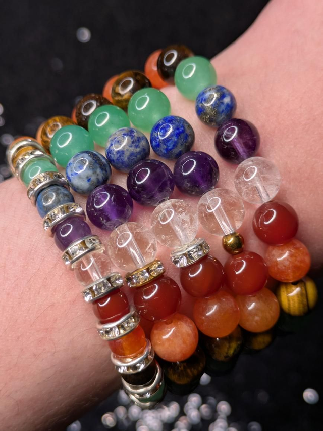 Bracelet 7 chakras 8mm