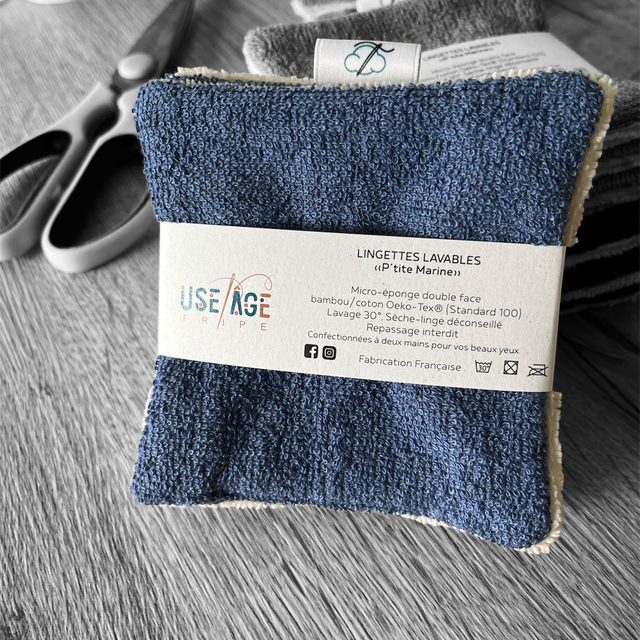 Lingettes lavables double face x3 zéro déchet ! 🌿