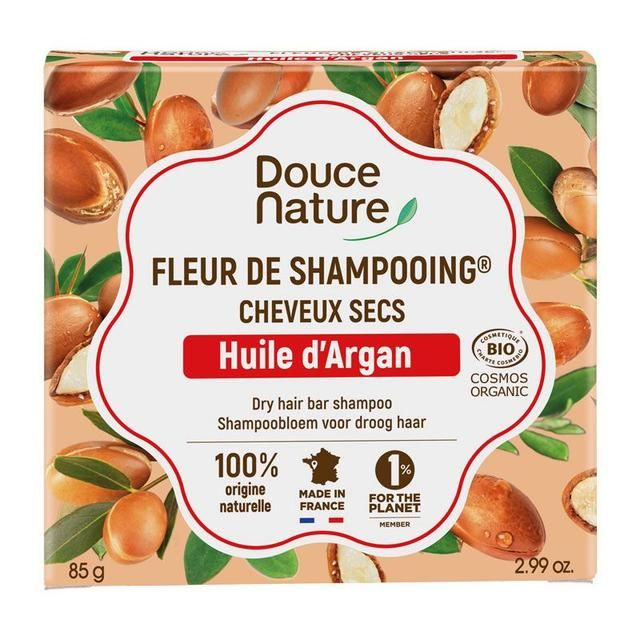 Fleur de Shampoing Cheveux argan sec 85g Solide | Douce Nature