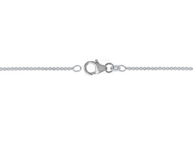 Zilveren anker ketting 1,2 mm 45 cm