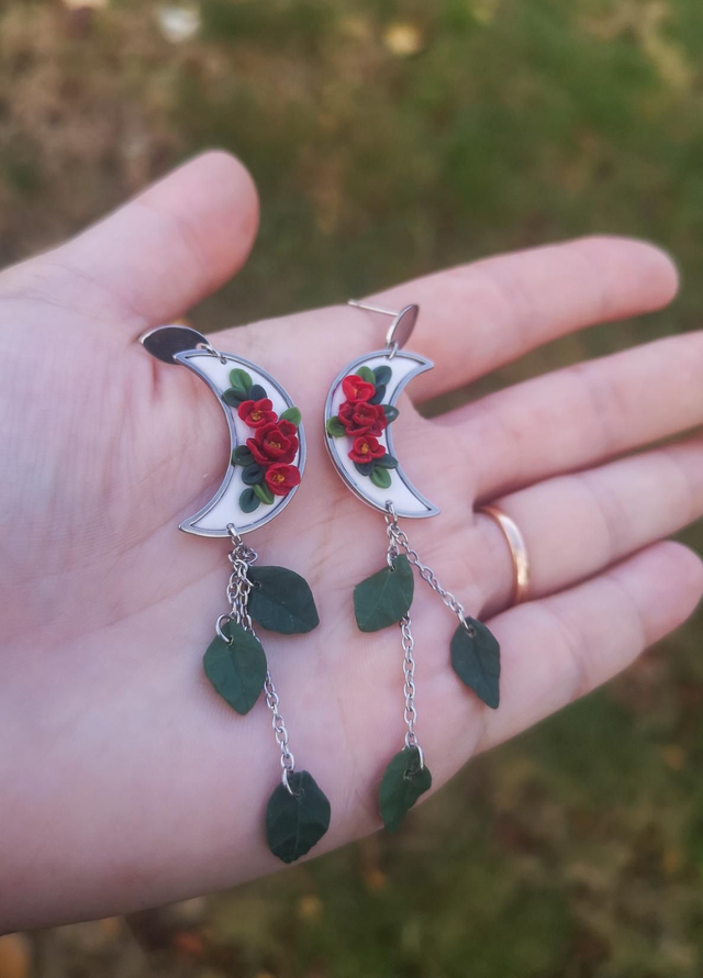 Collection Florale Pétale Pourpre - Boucles d'oreilles Fanny