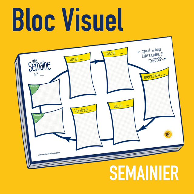 Bloc visuel pour planifier la SEMAINE