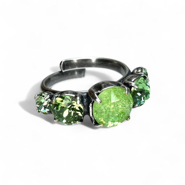 Ring COCKTAIL Peridot ICE Mix, Grün