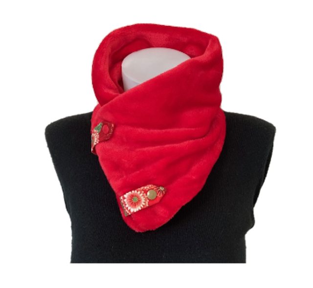 Cache cou doudou Rouge adulte Taille unique 