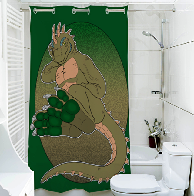 Reptile Duschvorhang 140cm x 200cm