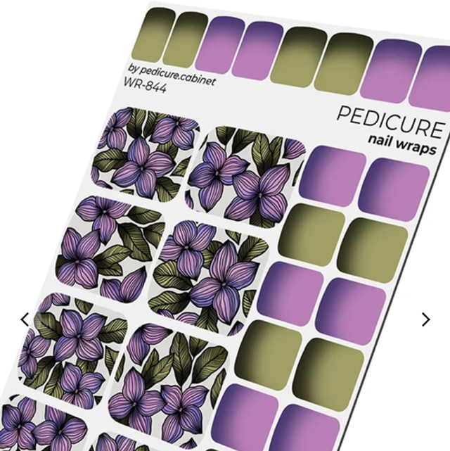 WRAP FEUILLE VOILET ET VERT 