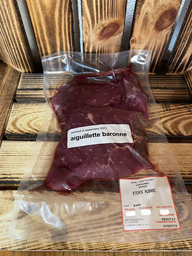Steack Aubrac: Aiguillette baronne 420g
