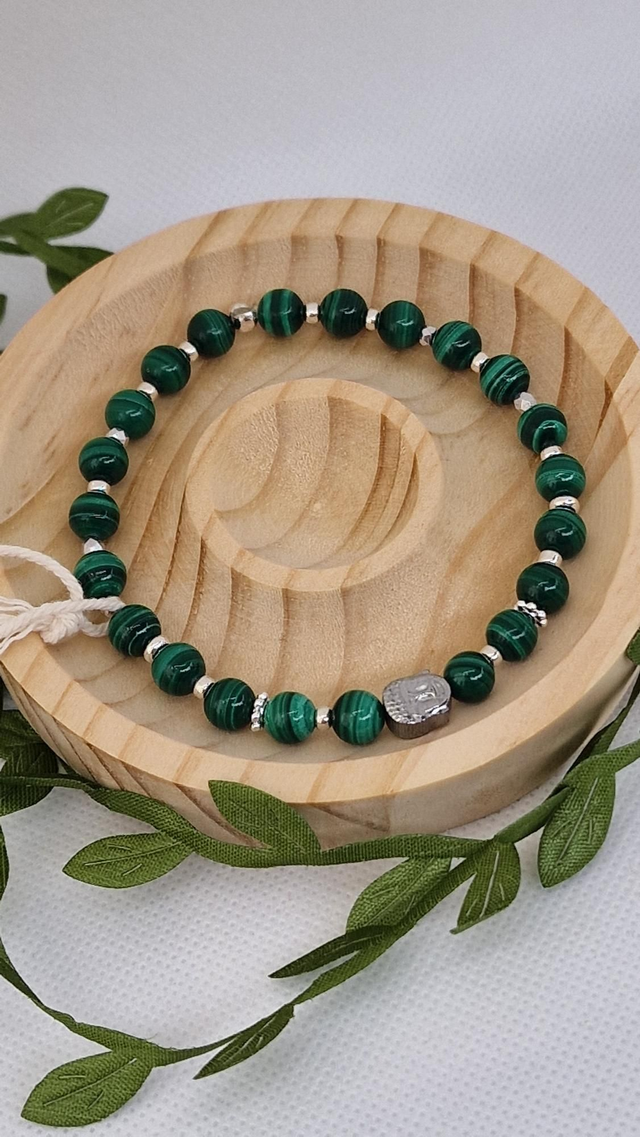 Bracelet Malachite en 0,6 cm