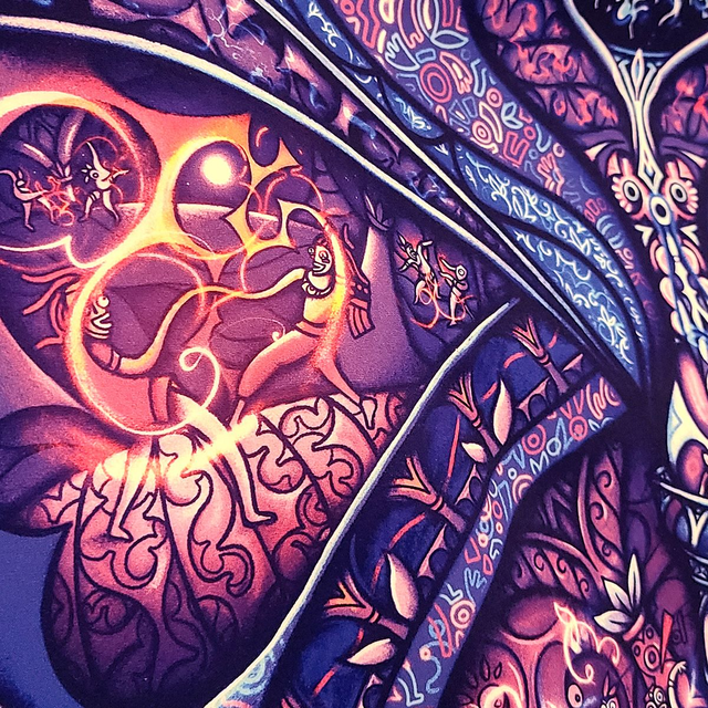 Tenture murale "Dance Temple"