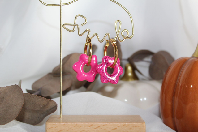 Les interchangeables Duo Créoles+Fleurs