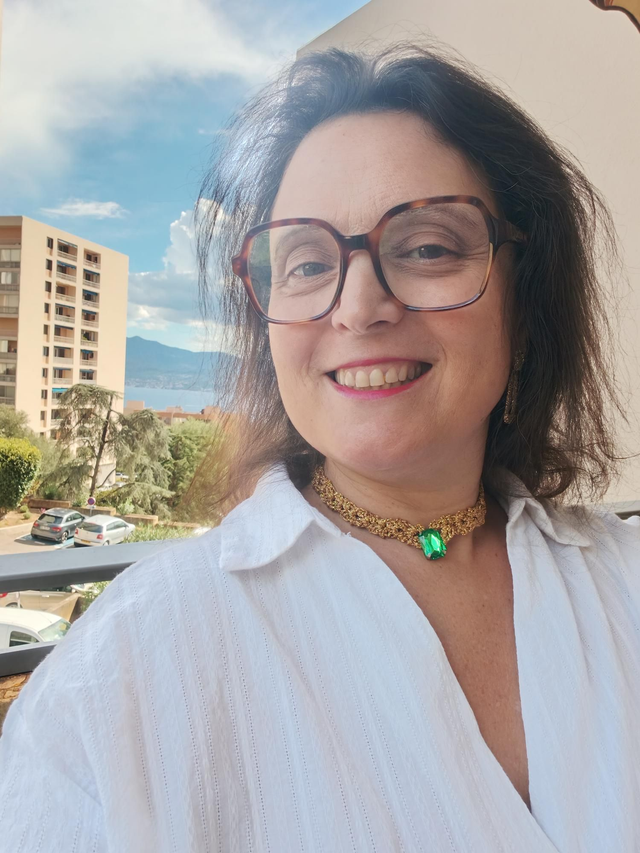 Collier cabochon vert 