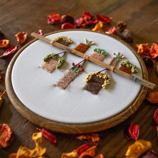 Broderie - Les grandes plantes -