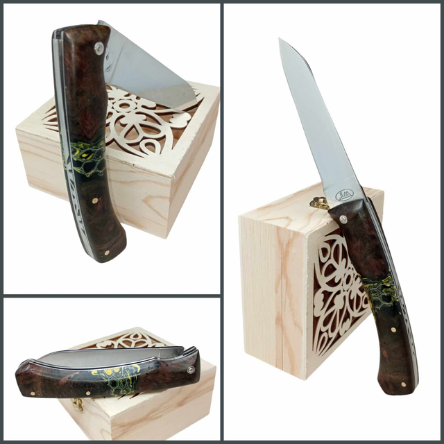 L&#039;Ambacien®™ polymiroir inox en Loupe d&#039;orme