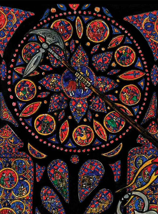 Vitraux format 18 cm - 2 modèles au choix