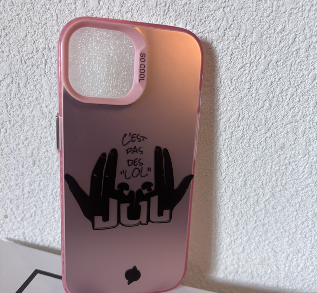 Coque Le J iPhone 16 Promax rose