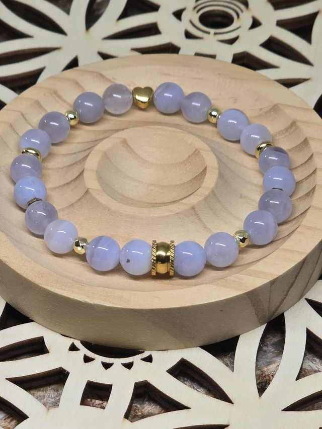 Bracelet Calcédoine 0,8 cm