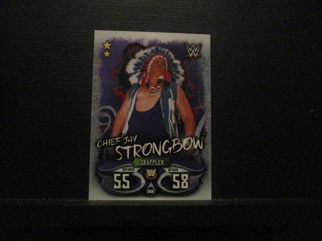 Chief Jay Strongbow - W Legends Slam Attax Live Original Trading Card #269