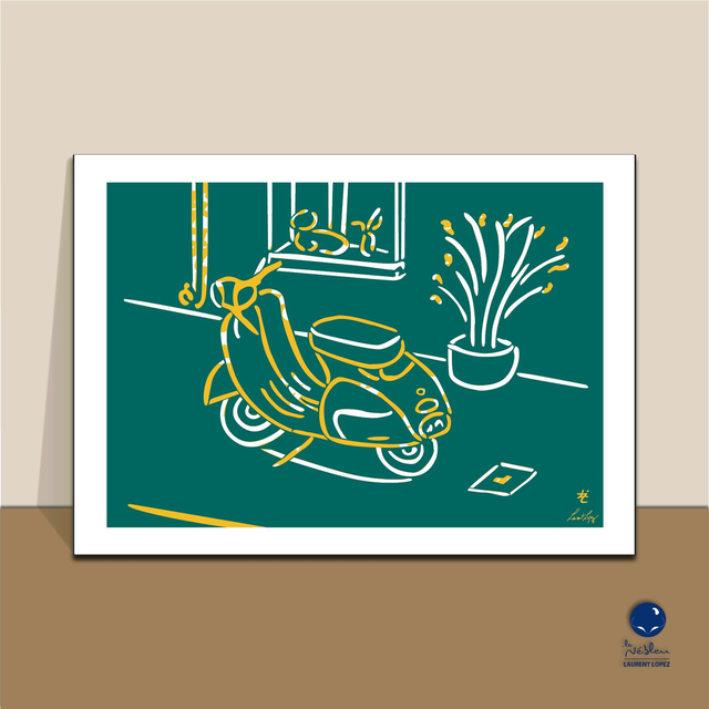 AF24 "Vespa - Avignon" 50x70 cm