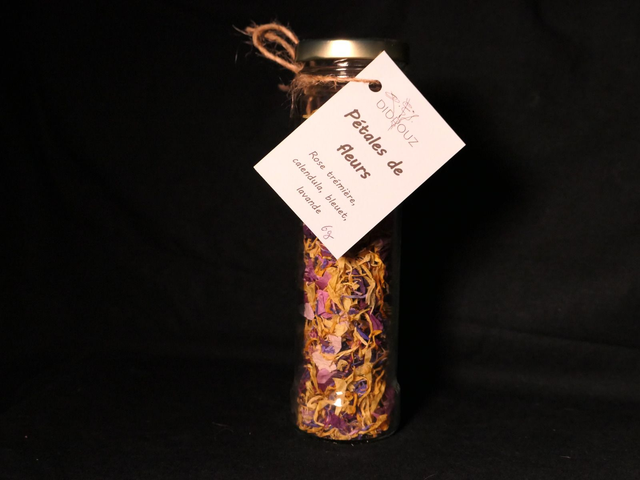 Pétales de fleurs comestibles