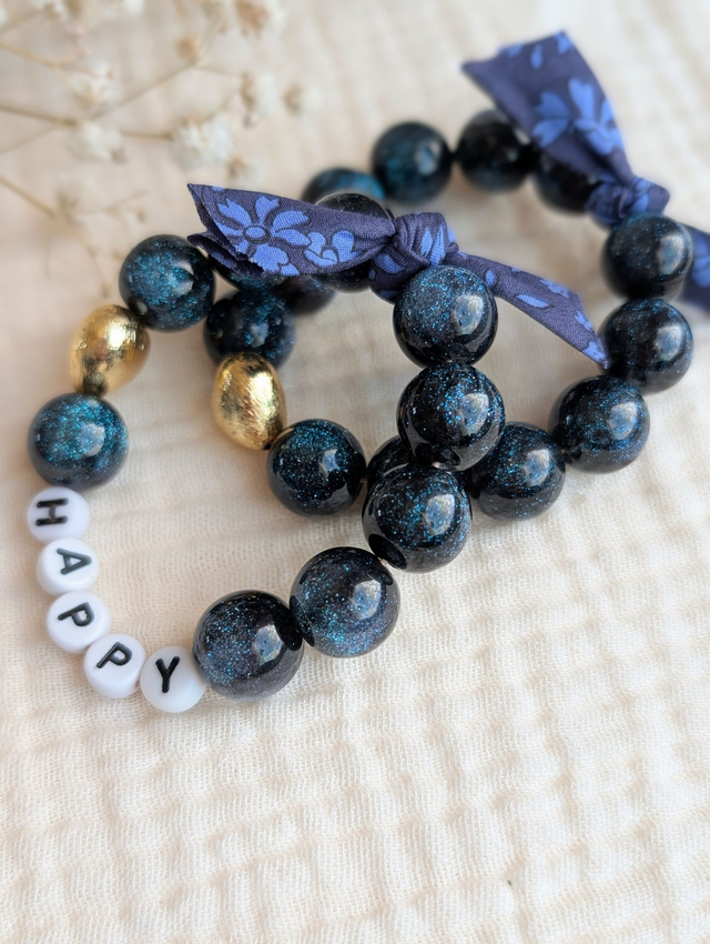 Bracelet Liberty Glowy Bleu nuit Adulte/enfant