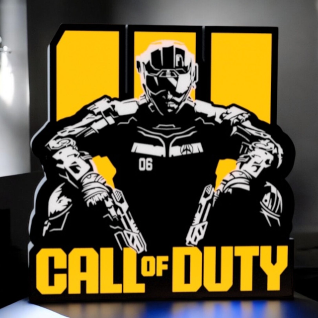 Lampe 3D Call of Duty LED - Illumine ton setup comme un vrai soldat ! 