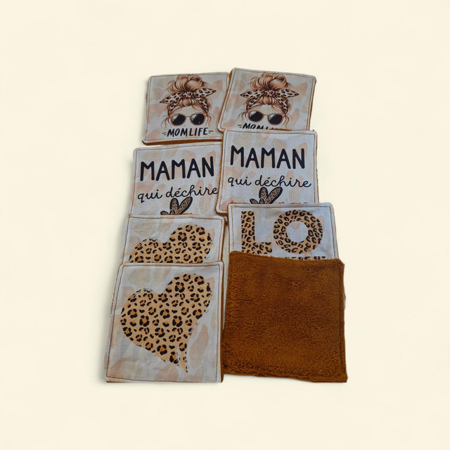 Carré coton réutilisable