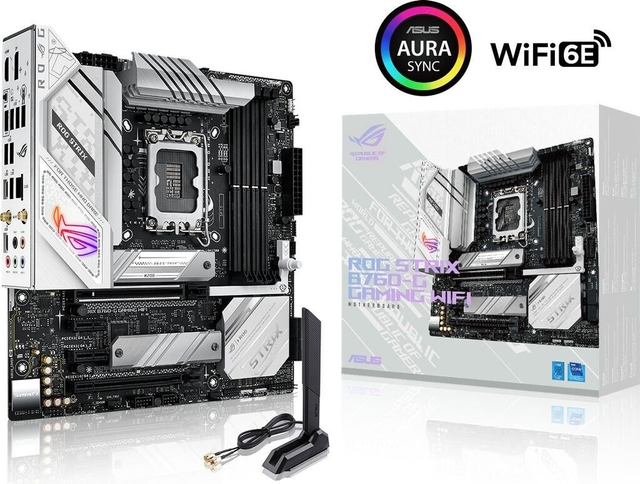 02.2.0081 – Scheda Madre ASUS ROG Strix B760‑G Gaming WiFi DDR5 – Micro‑ATX compatto potente con WiFi per Intel 12ª/13ª/14ª Gen
