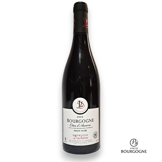 Vin rouge Côtes d'Auxerre 2023. Domaine LHERITIER DUCHENE