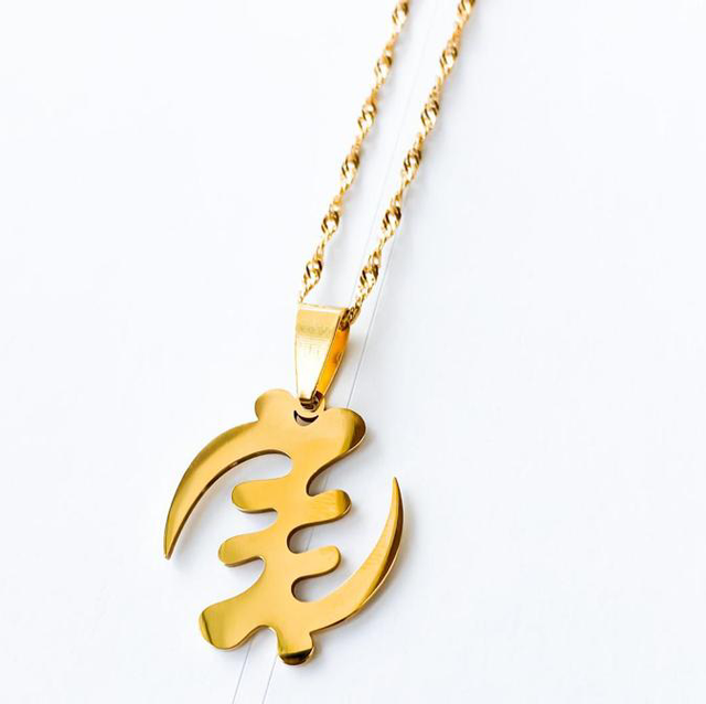 50 pieces Gye Nyame Necklace - 2cm Pendant 