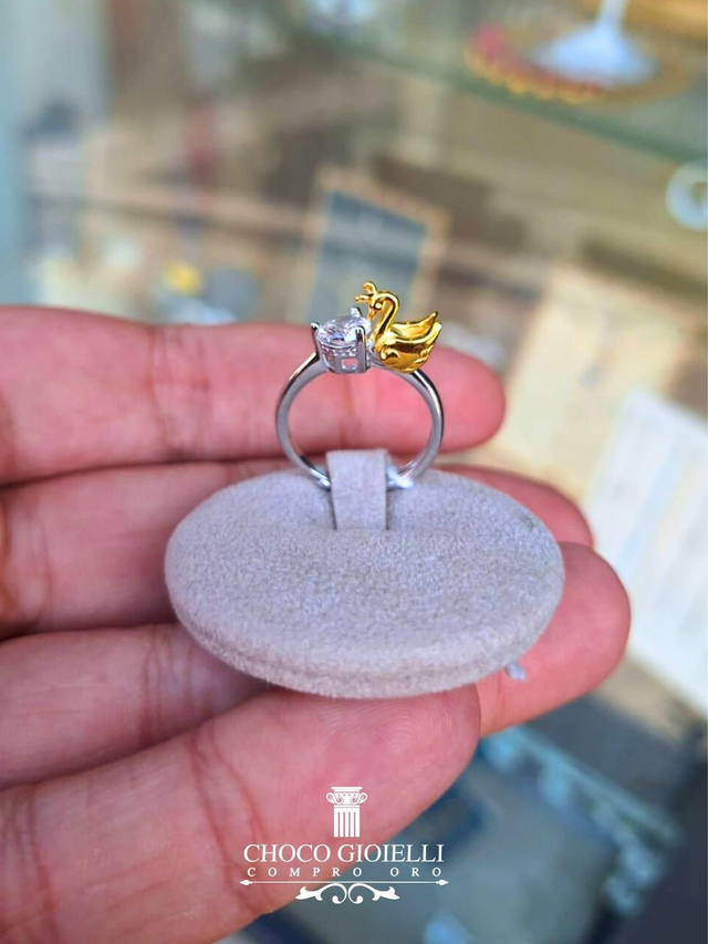 Solitario Cigno 🦢 - Argento 925