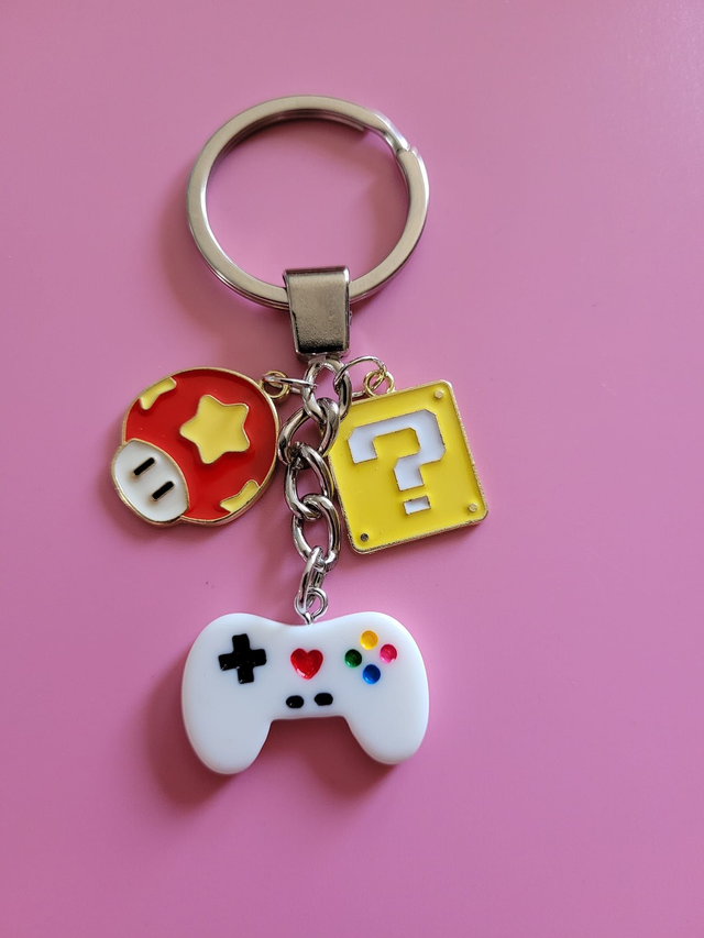 Porte-clés argenté - Game color