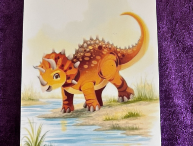 Plain Note Pad - Triceratops