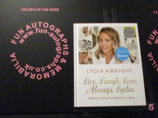 Lydia Bright 'Live, Laugh, Love, Always, Lydia' Authentic Autographed Hardback Book (5)